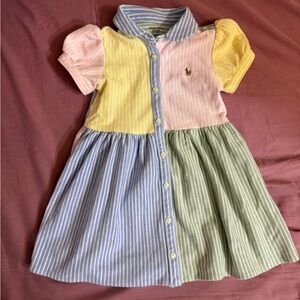 Polo Ralph Lauren Colorful Striped Kids Dress size 18M